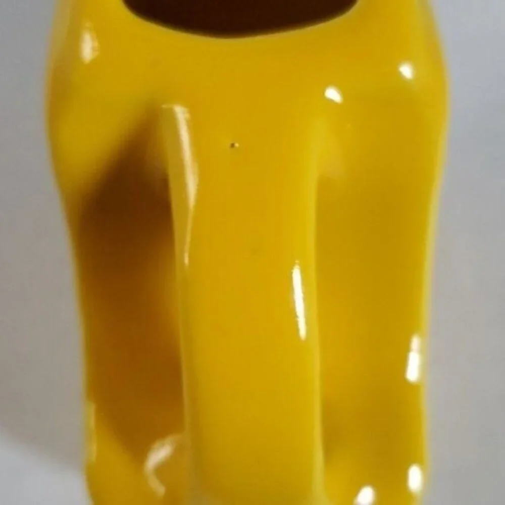 Fiestaware Fiesta Small CERAMIC Mini Disk Pitcher CARAFE Daffodil Yellow 4